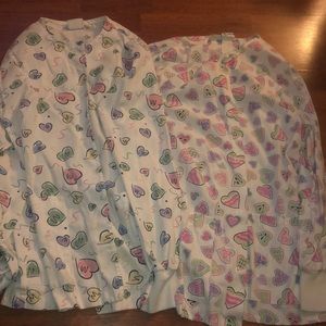 Perfect for Valentine’s Day! Pair of scrub jackets